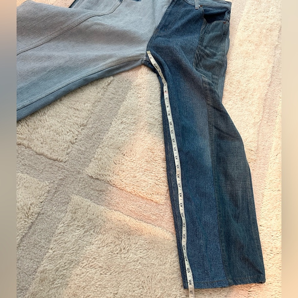 B SIDES Vintage Reworked Plein Jean - Picture 10 of 12